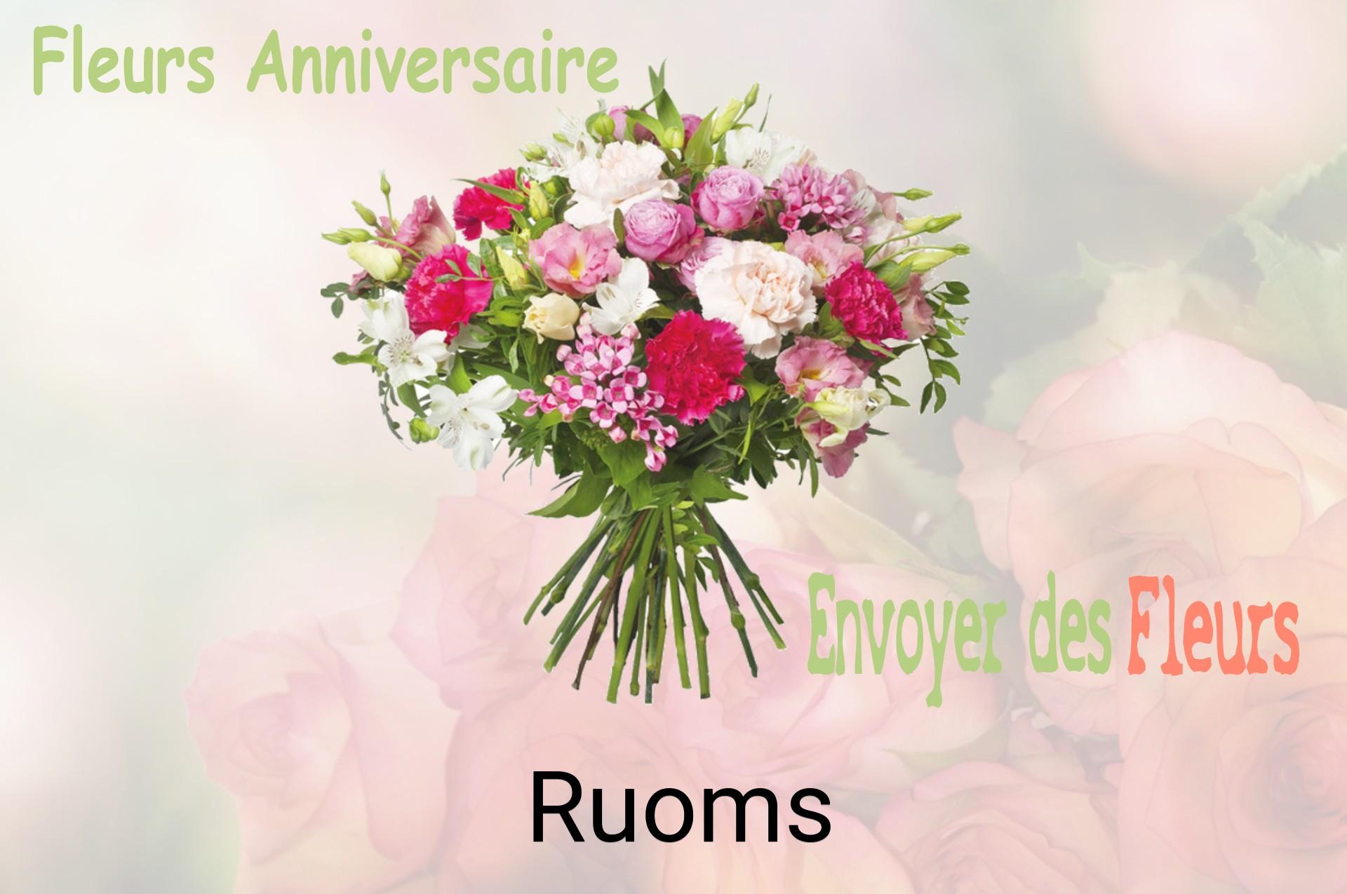 Bouquet de fleurs d’anniversaire livré à Ruoms