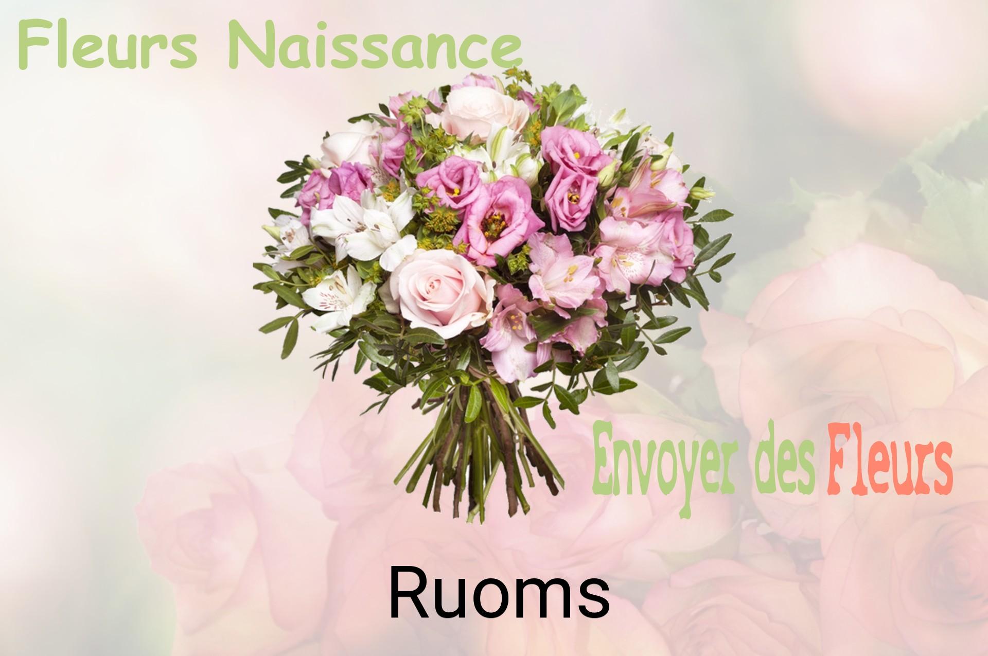 Bouquet de fleurs de naissance livré à Ruoms